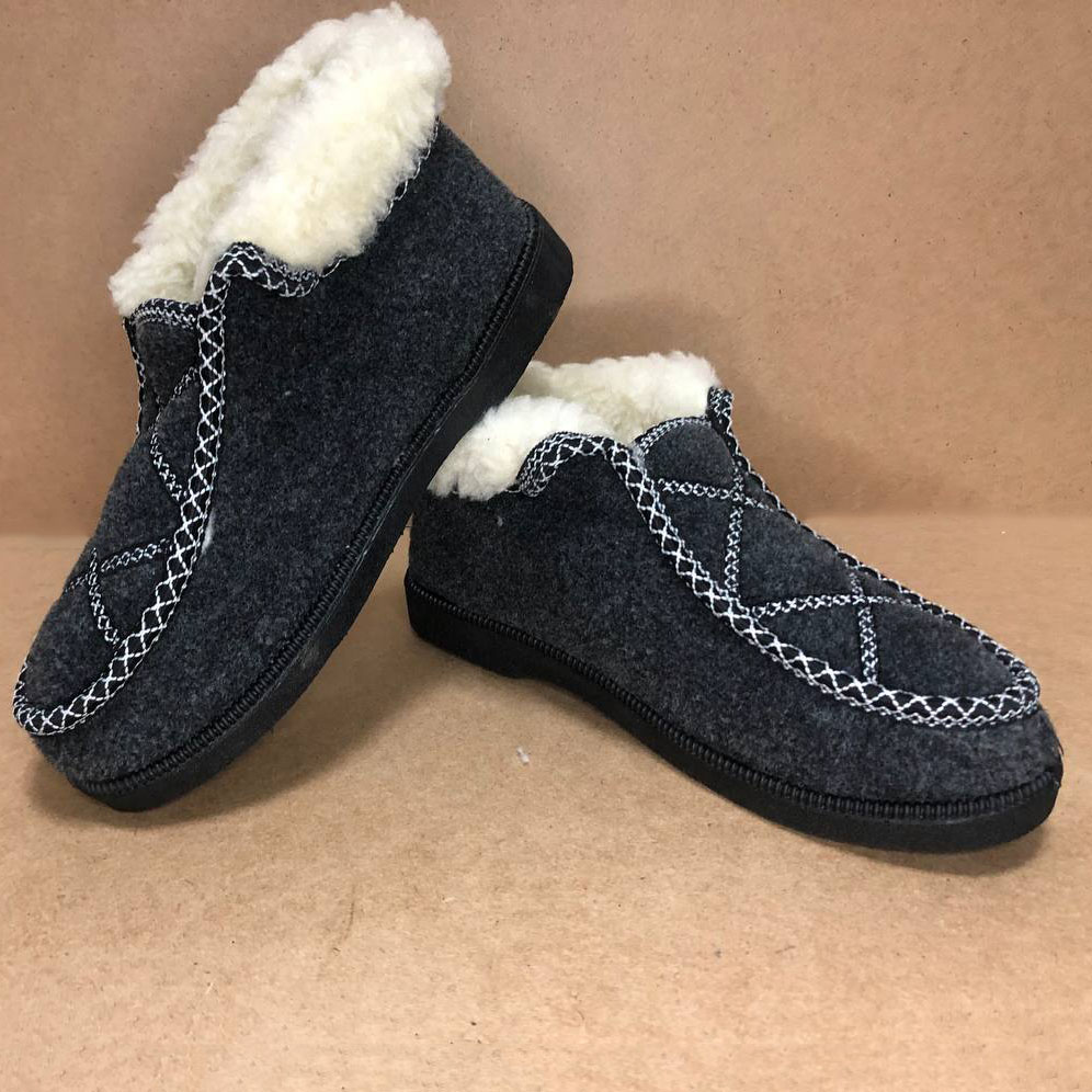 Ботинки женские меховые утепленные 38р 24см, Валенки шитые, Домашние тапочки для женщин