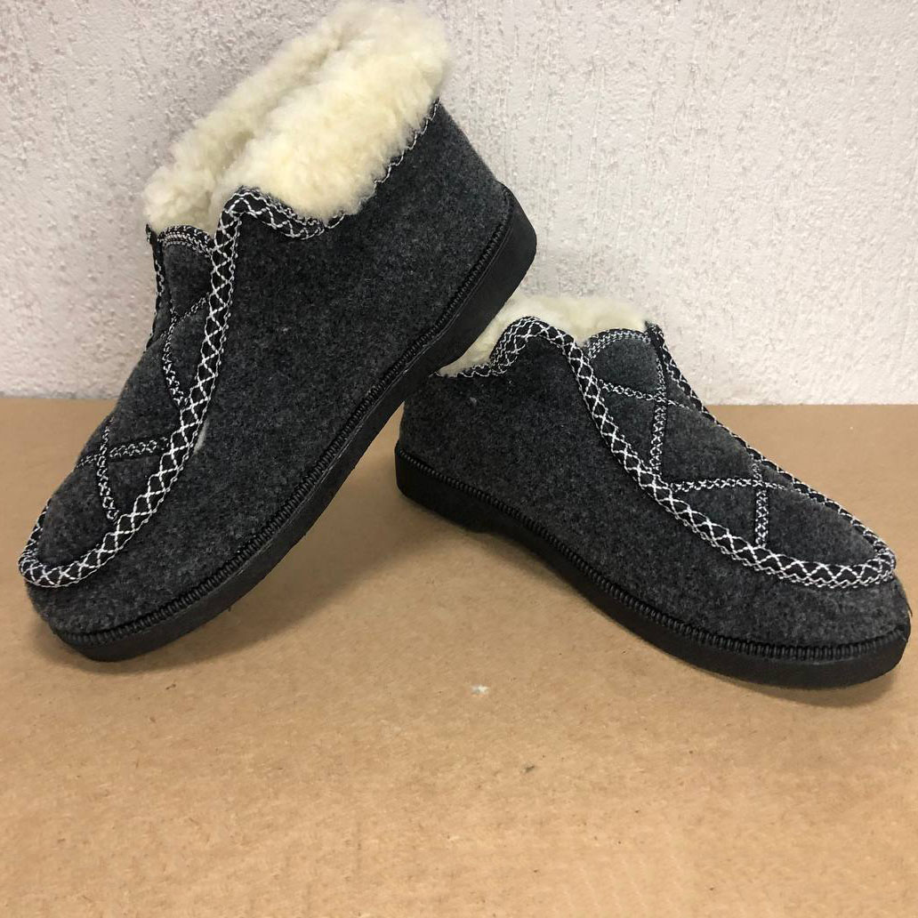 Ботинки женские меховые утепленные 38р 24см, Валенки шитые, Домашние тапочки для женщин