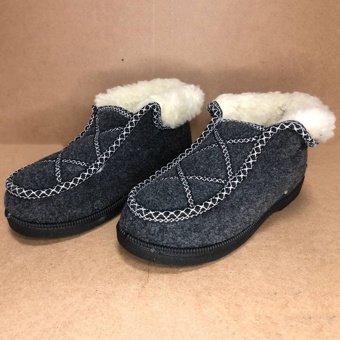 Ботинки женские меховые утепленные 38р 24см, Валенки шитые, Домашние тапочки для женщин