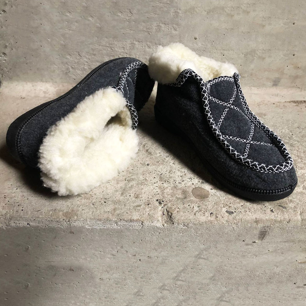 Ботинки женские меховые утепленные 38р 24см, Валенки шитые, Домашние тапочки для женщин