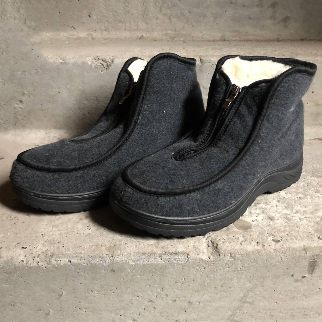 Ботинки мужские из ткани утепленные 43р 28см, удобная рабочая обувь для мужчин