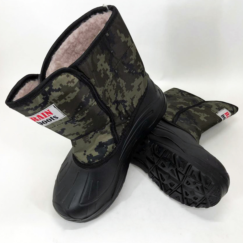 Сапоги мужские дутики утепленные 41р 25см, сапоги резиновые зимний утеплитель