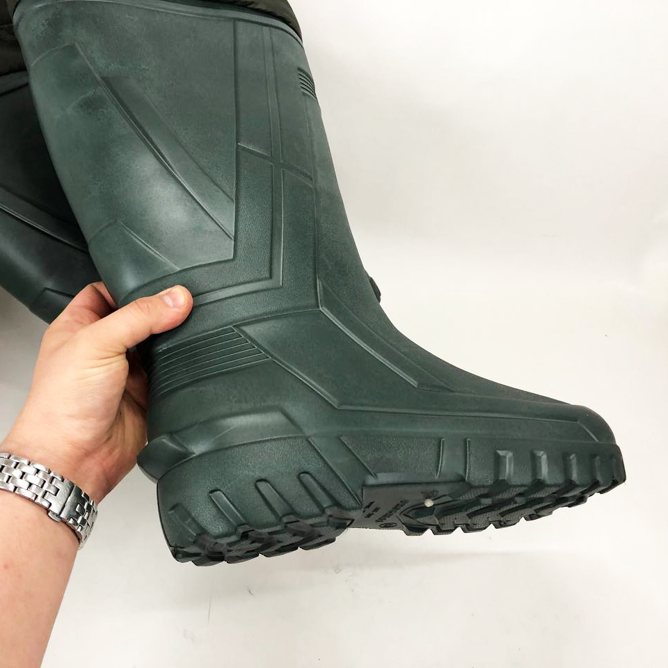 Сапоги качественные резиновые утепленные высокие 44р 29см, резиновые сапоги мужские рабочие