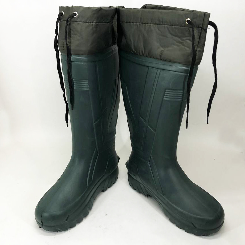 Сапоги качественные резиновые утепленные высокие 44р 29см, резиновые сапоги мужские рабочие