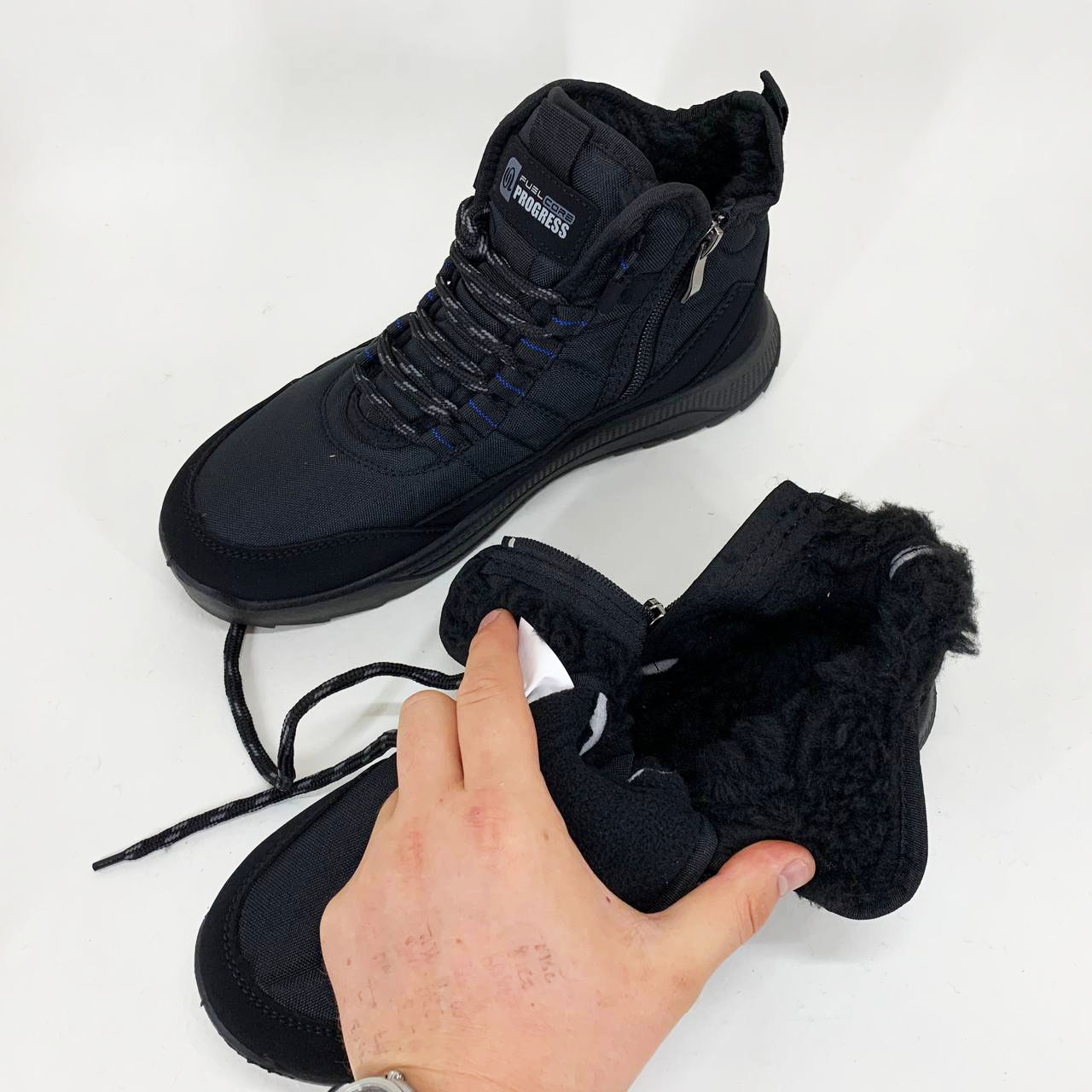 Ботинки мужские 45р 29см, Кроссовки еврозима, Кроссовки термо осень, Удобная рабочая обувь для мужчин