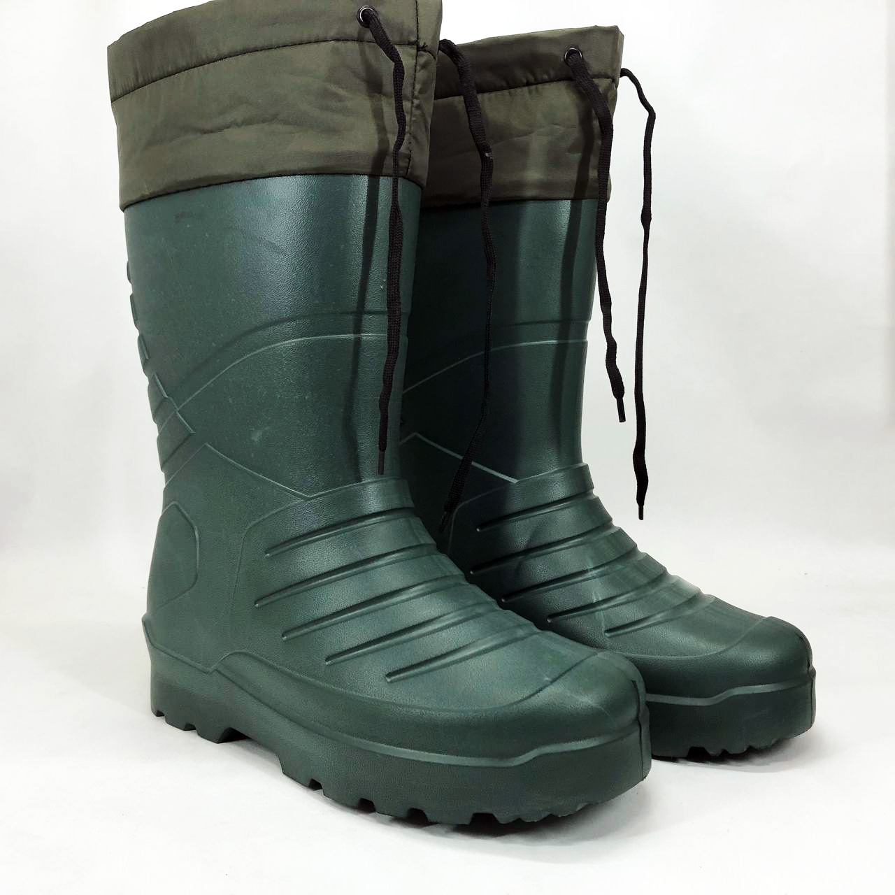 Сапоги резиновые высокие мужские 43р 28,5см утепленные, Активные мужские сапоги для рыбалки