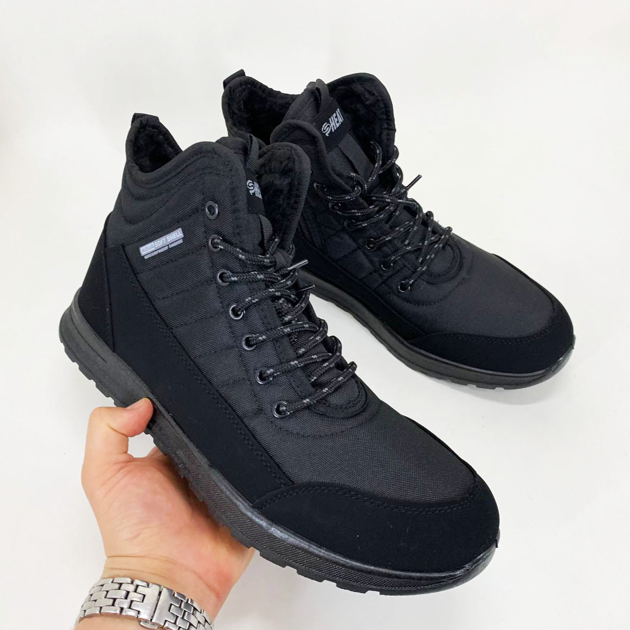 Ботинки мужские утепленные 41р 27см Высокие кроссовки термо, Ботинки кроссовки мех