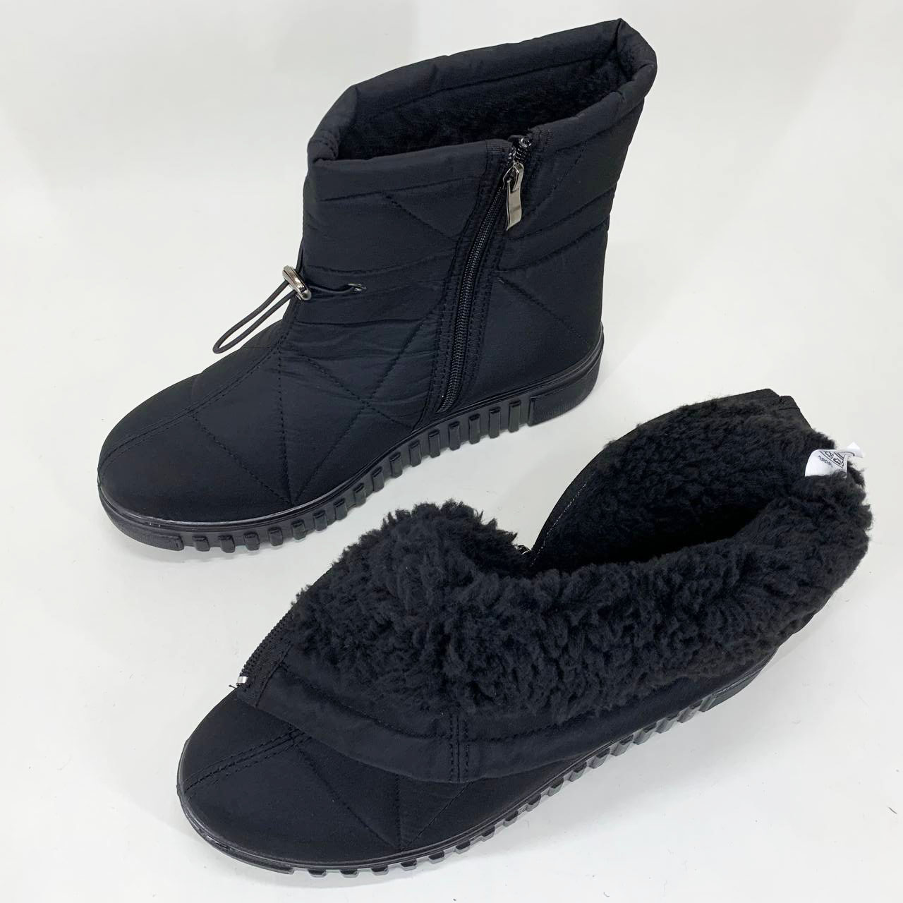 Ботинки женские утепленные 42р 27см, Женские черние зимние галоши