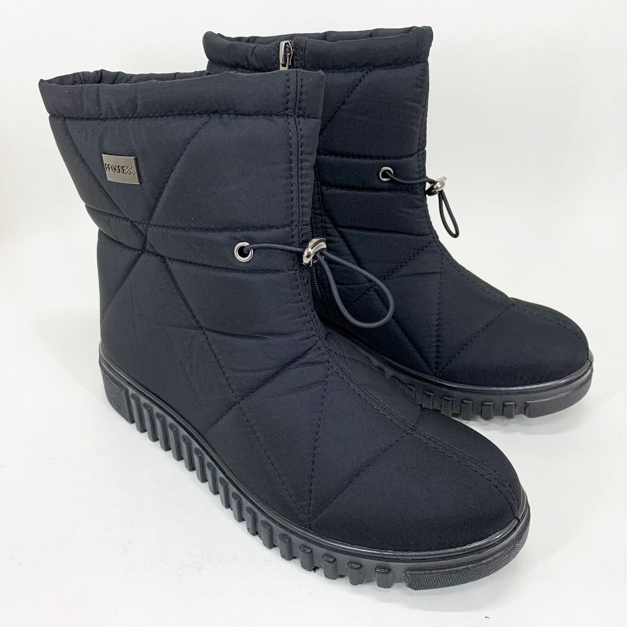 Ботинки женские утепленные 42р 27см, Женские черние зимние галоши