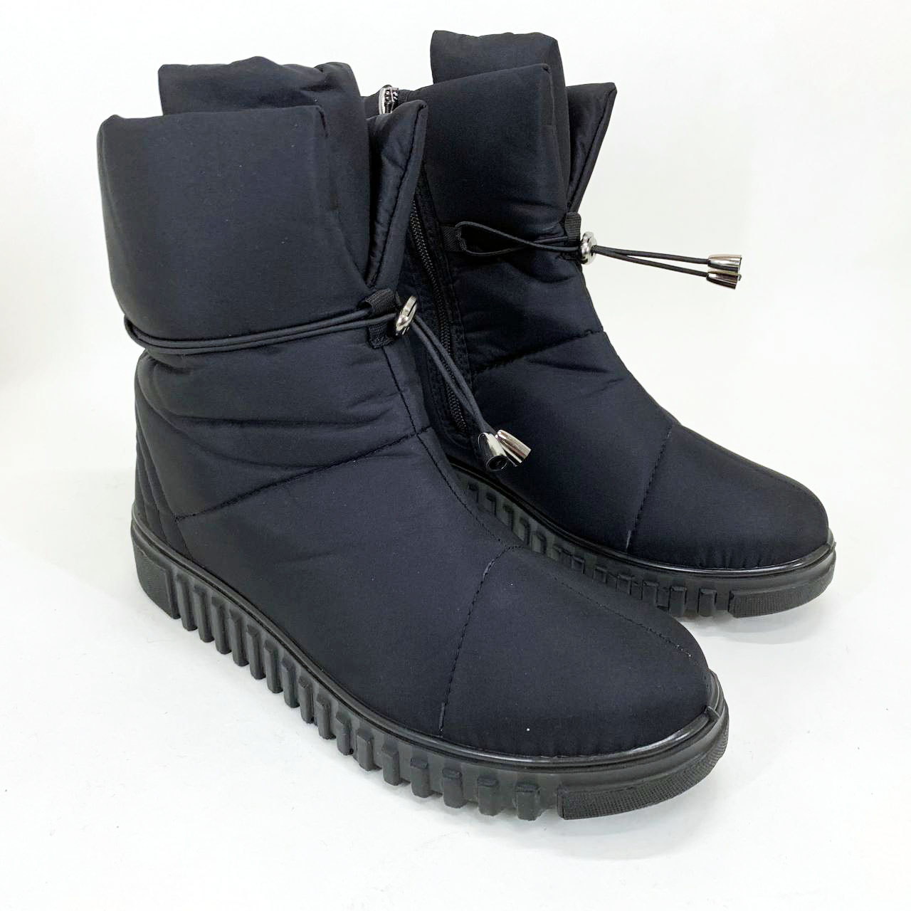 Ботинки женские утепленные черные 41р 26,5см, Бурки бабуши женские войлок, Женские ботинки из нейлона