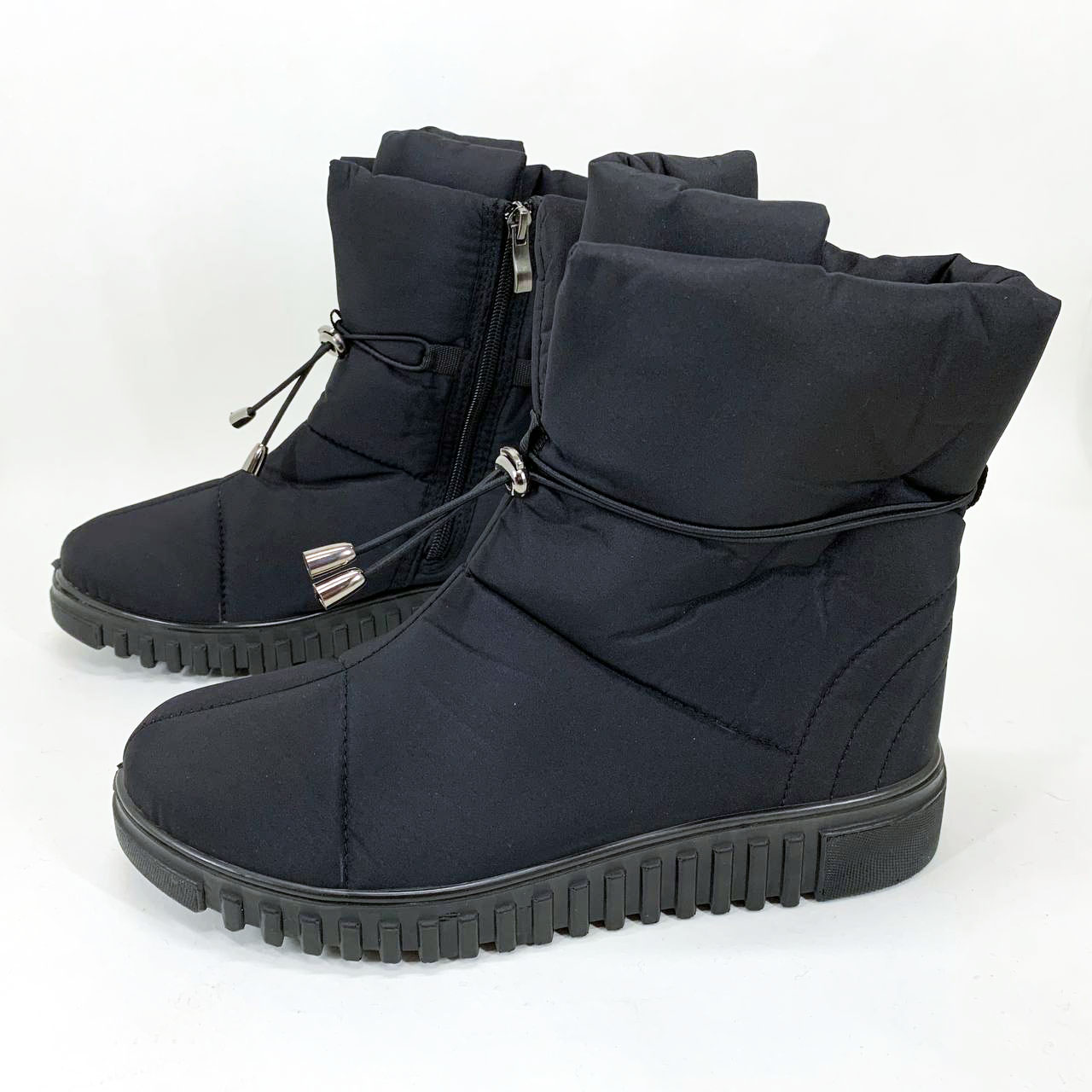 Ботинки женские утепленные черные 41р 26,5см, Бурки бабуши женские войлок, Женские ботинки из нейлона