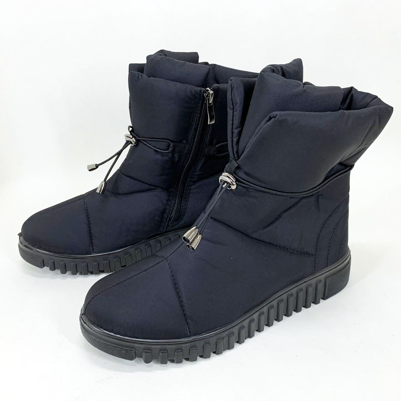 Ботинки женские утепленные черные 41р 26,5см, Бурки бабуши женские войлок, Женские ботинки из нейлона