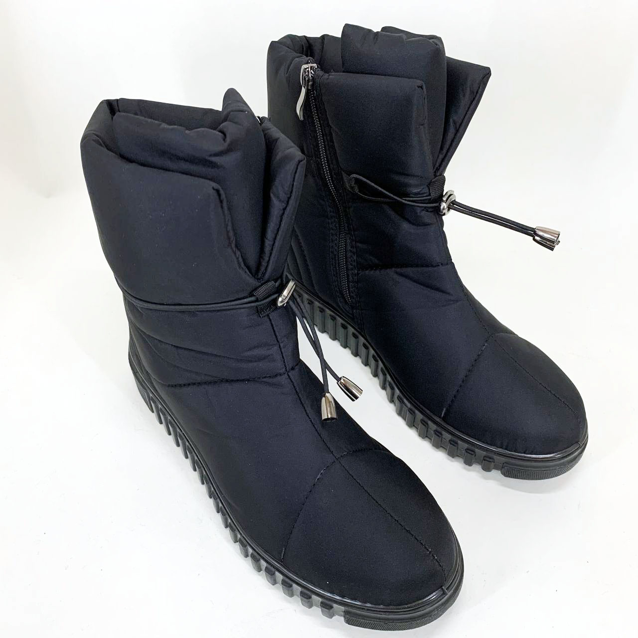 Ботинки женские утепленные черные 41р 26,5см, Бурки бабуши женские войлок, Женские ботинки из нейлона