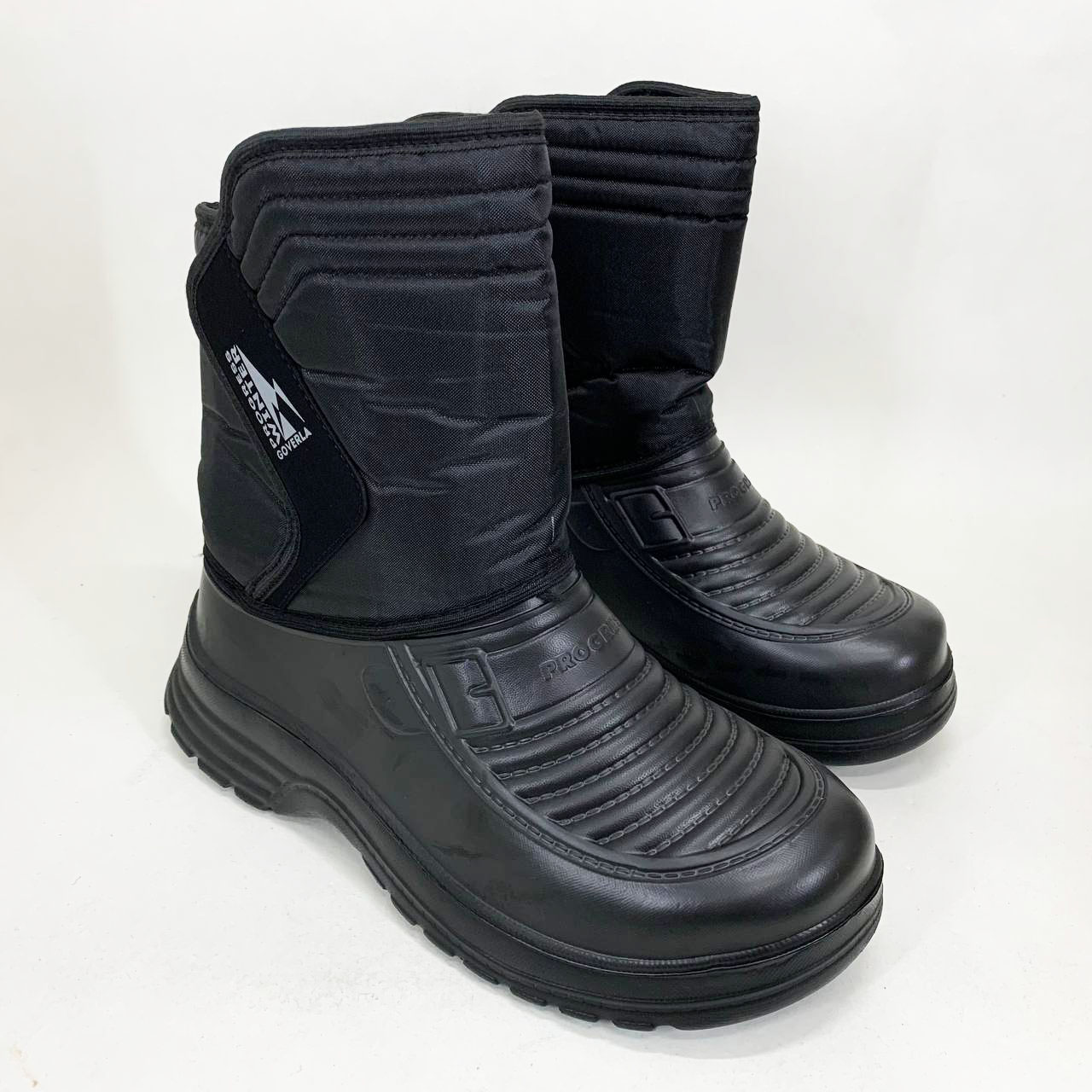 Сапоги мужские черные утепленные 42р 26см Резиновые сапоги короткие рыбалки