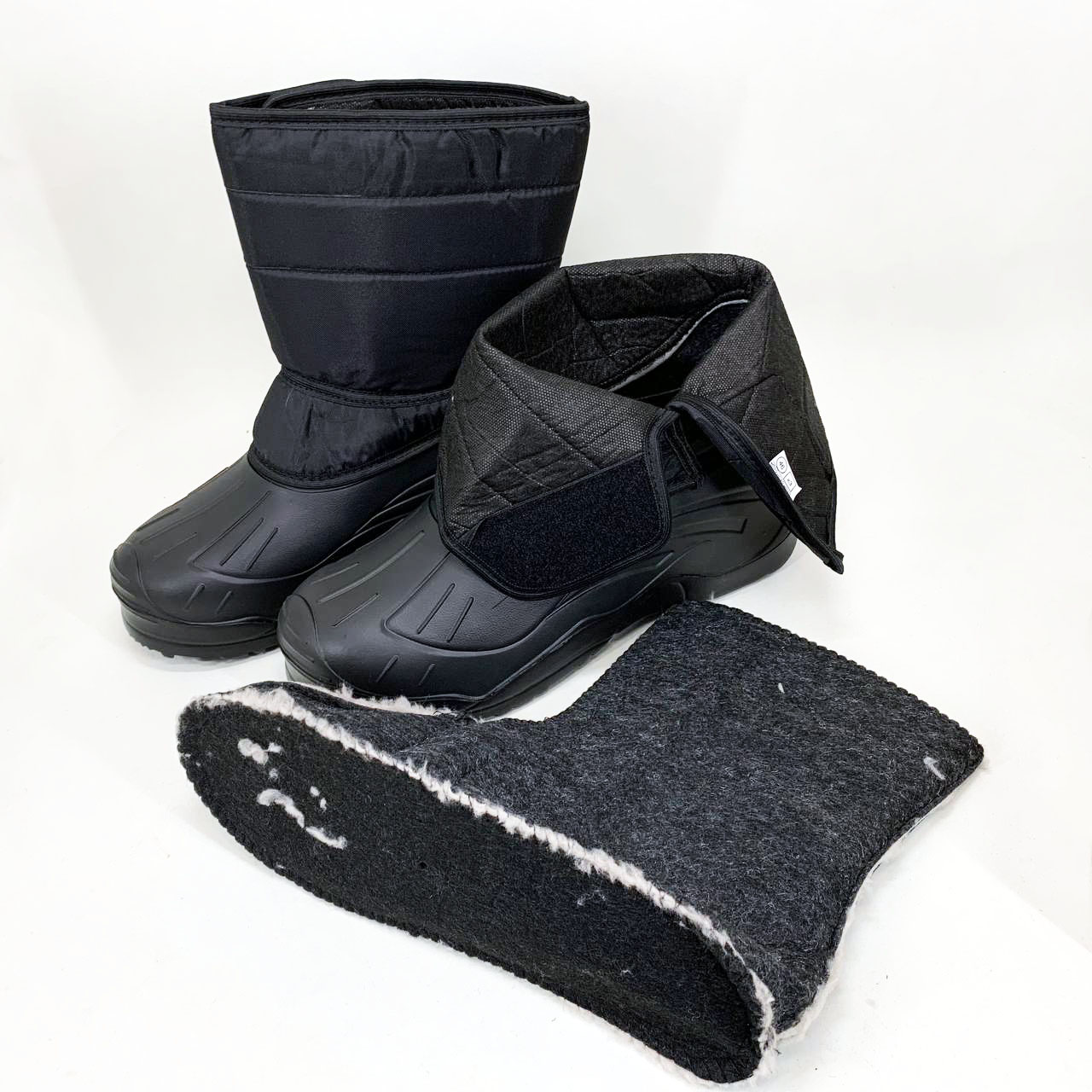 Сапоги мужские утепленные черные 44р 29см Осенняя утепленная обувь