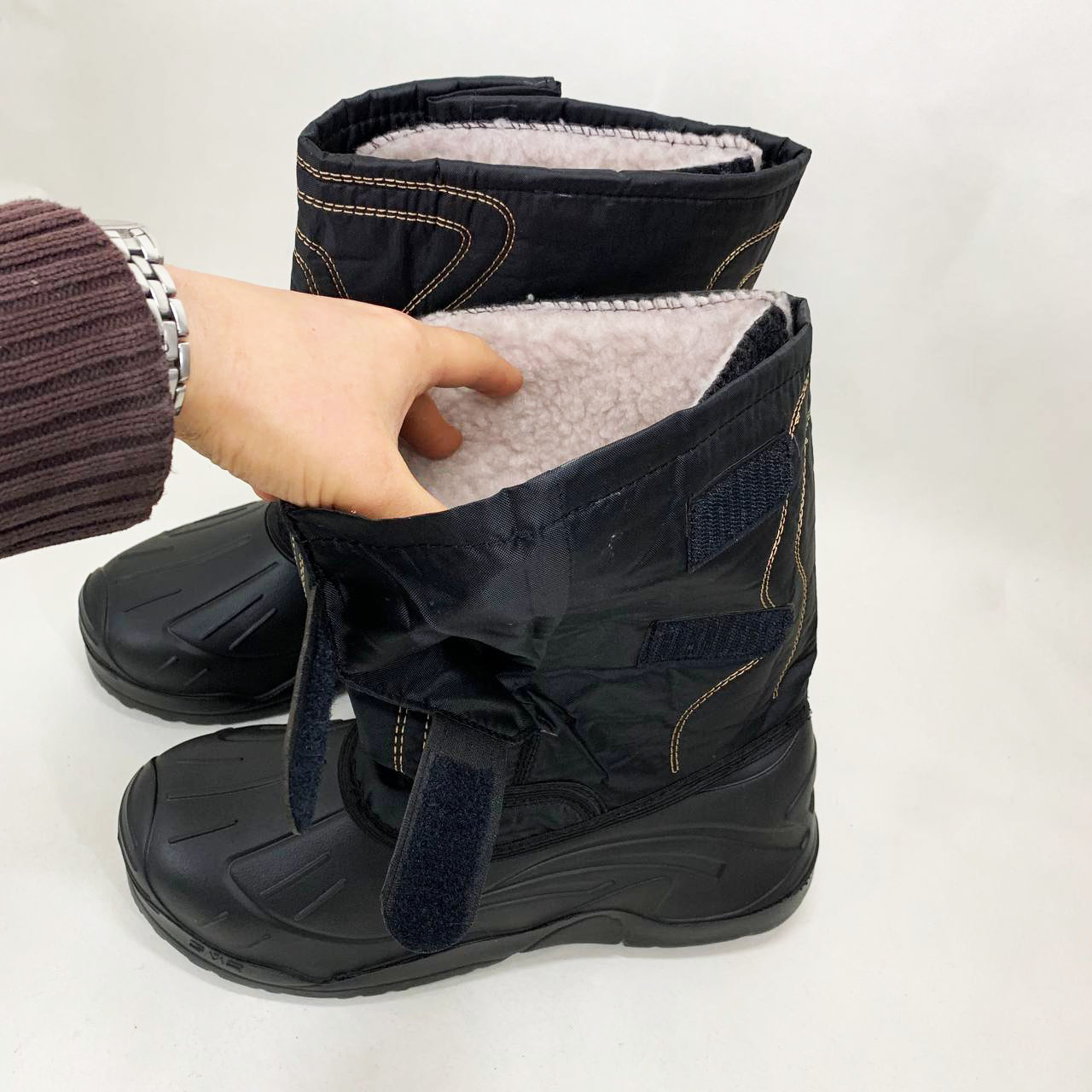 Сапоги мужские зимние утепленные 41р 27см Мужские резиновые сапоги из резины