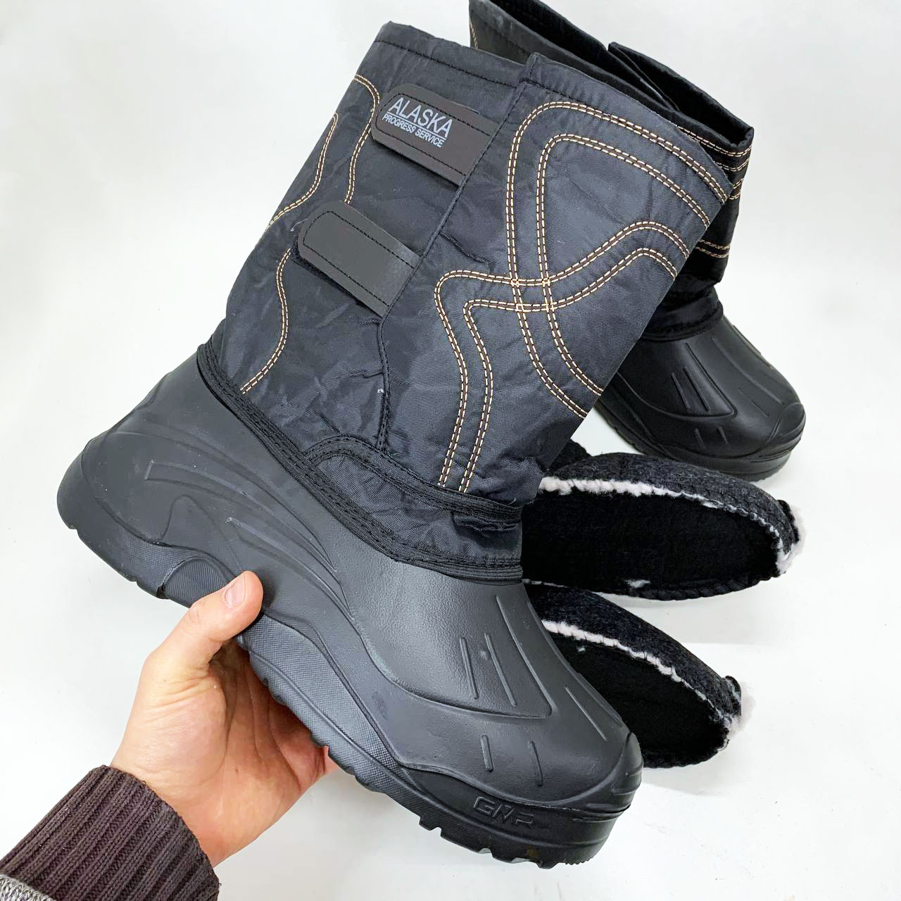 Сапоги мужские зимние утепленные 45р 29,5см, Резиновые сапоги для активного отдыха, Удобная рабочая обувь