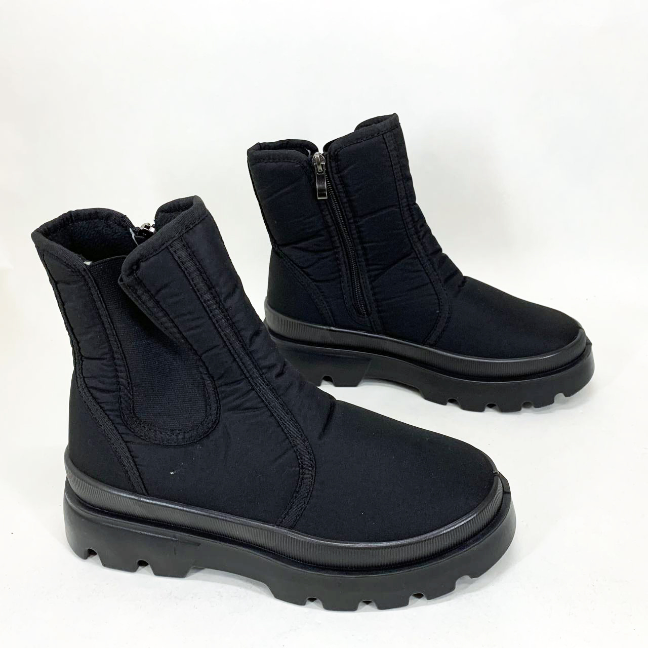 Челси женские 39р 24.5см черные, Женские теплые демисезонные сапоги, Туфли на платформе