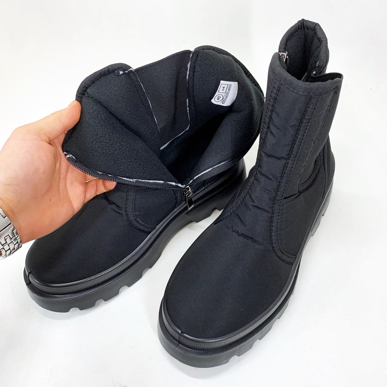 Челси женские 40р 25см черные, Дизайнерские женские ботинки, Женская демисезонная обувь утепленная