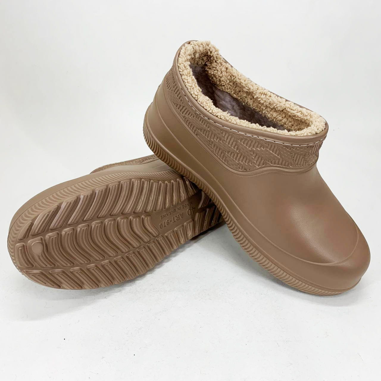 Галоши утепленные женские 38р 23см, Женские бабуши на меху