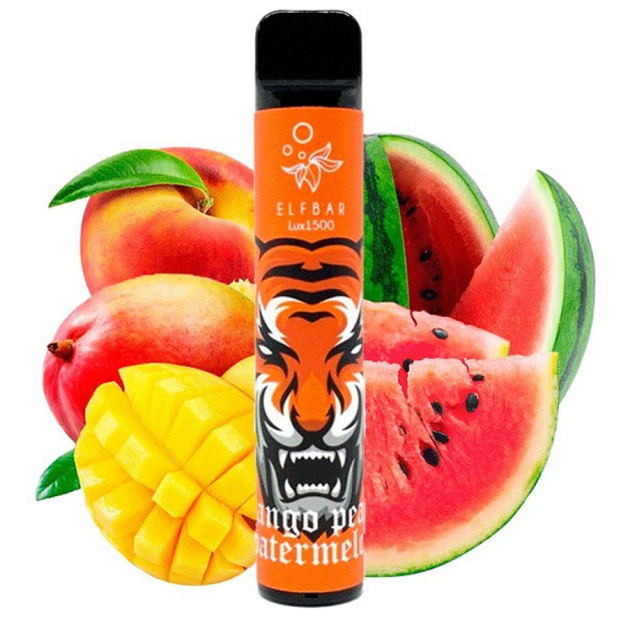 Elf Bar LUX 1500. Манго Персик Арбуз (Mango Peach Watermelon)