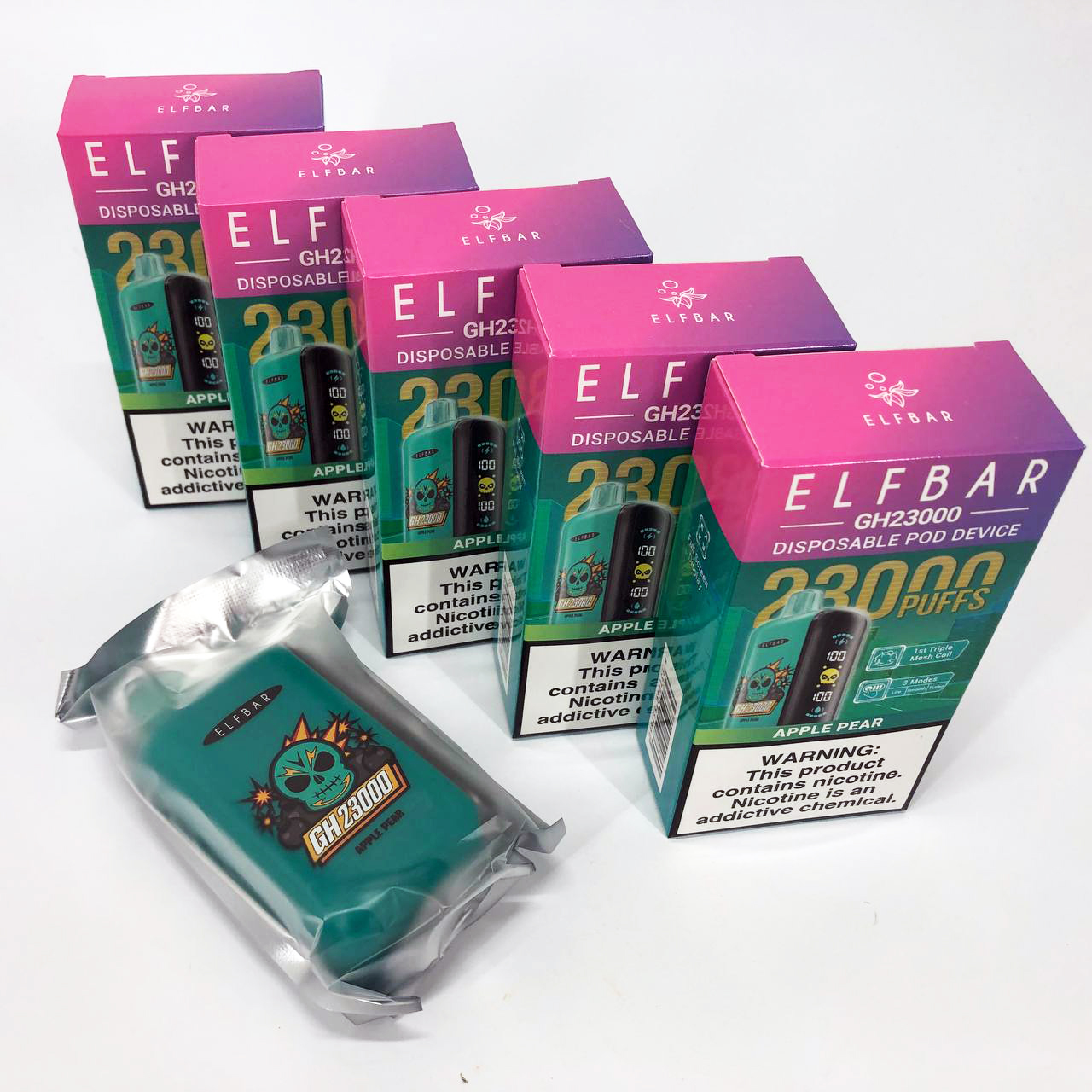 ELF BAR GH 23000 5%. Яблуко Груша (Apple Pear)