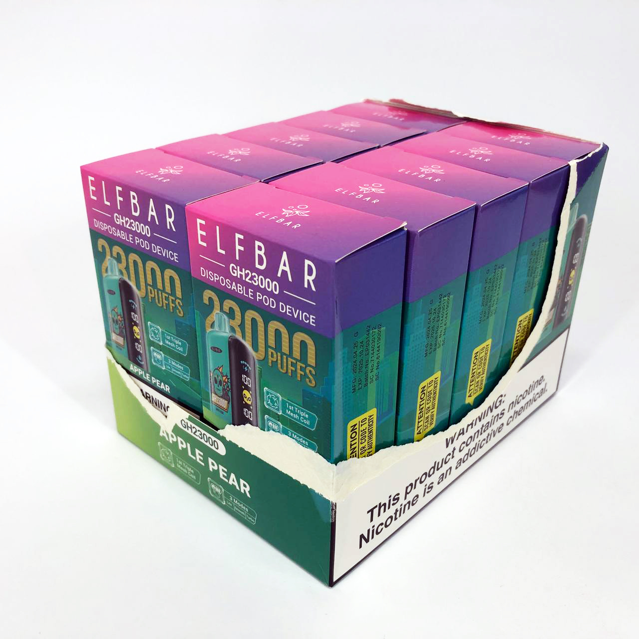 ELF BAR GH 23000 5%. Яблуко Груша (Apple Pear)