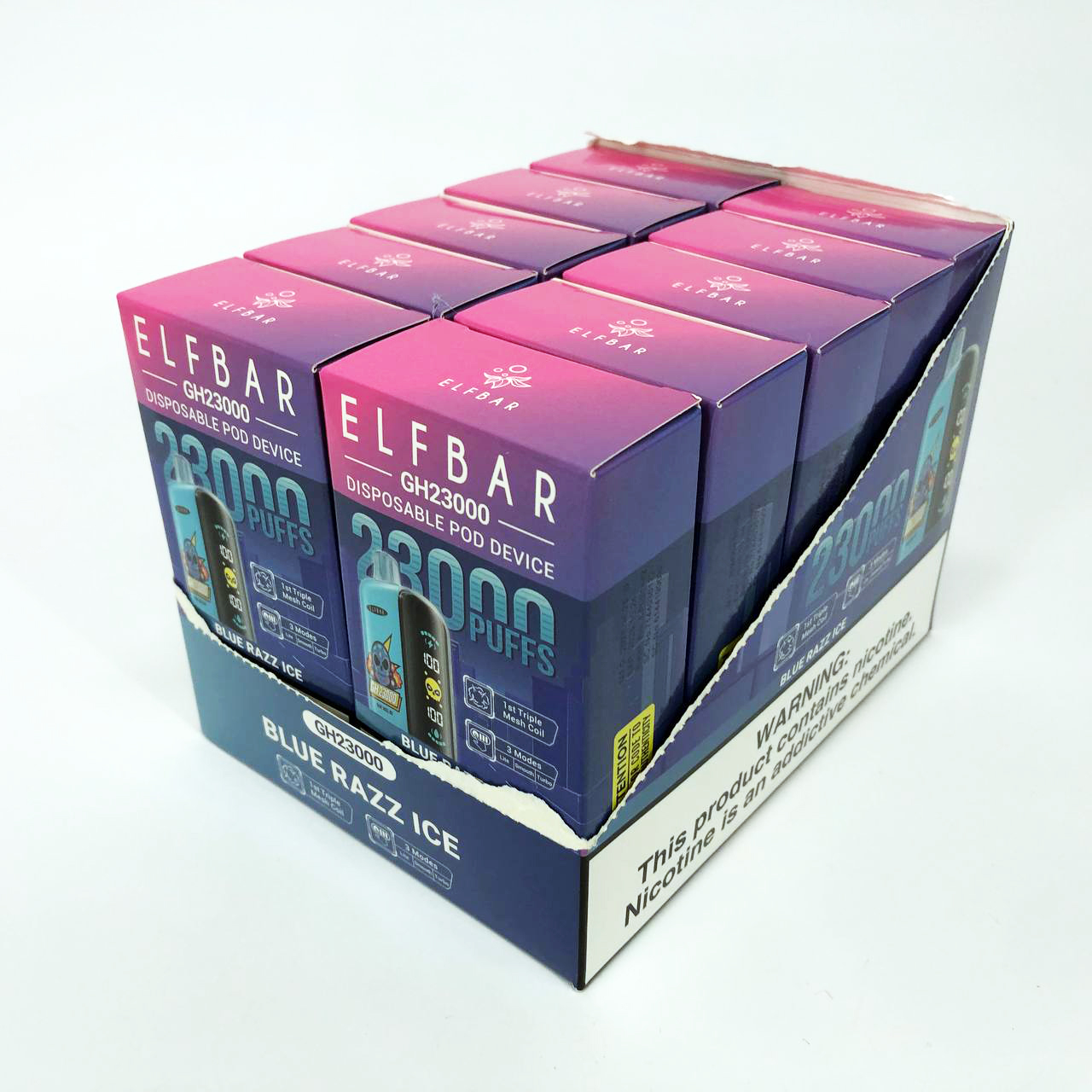 ELF BAR GH 23000 5%. Синяя малина (Blue Razz Ice)