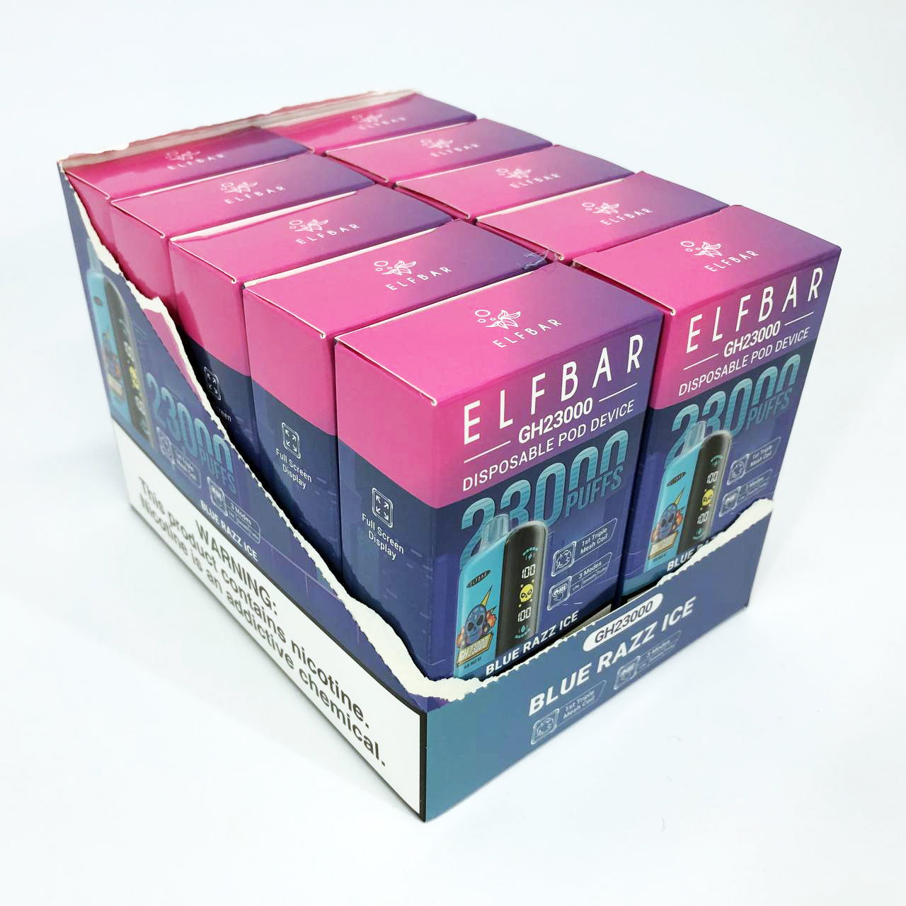 ELF BAR GH 23000 5%. Синяя малина (Blue Razz Ice)