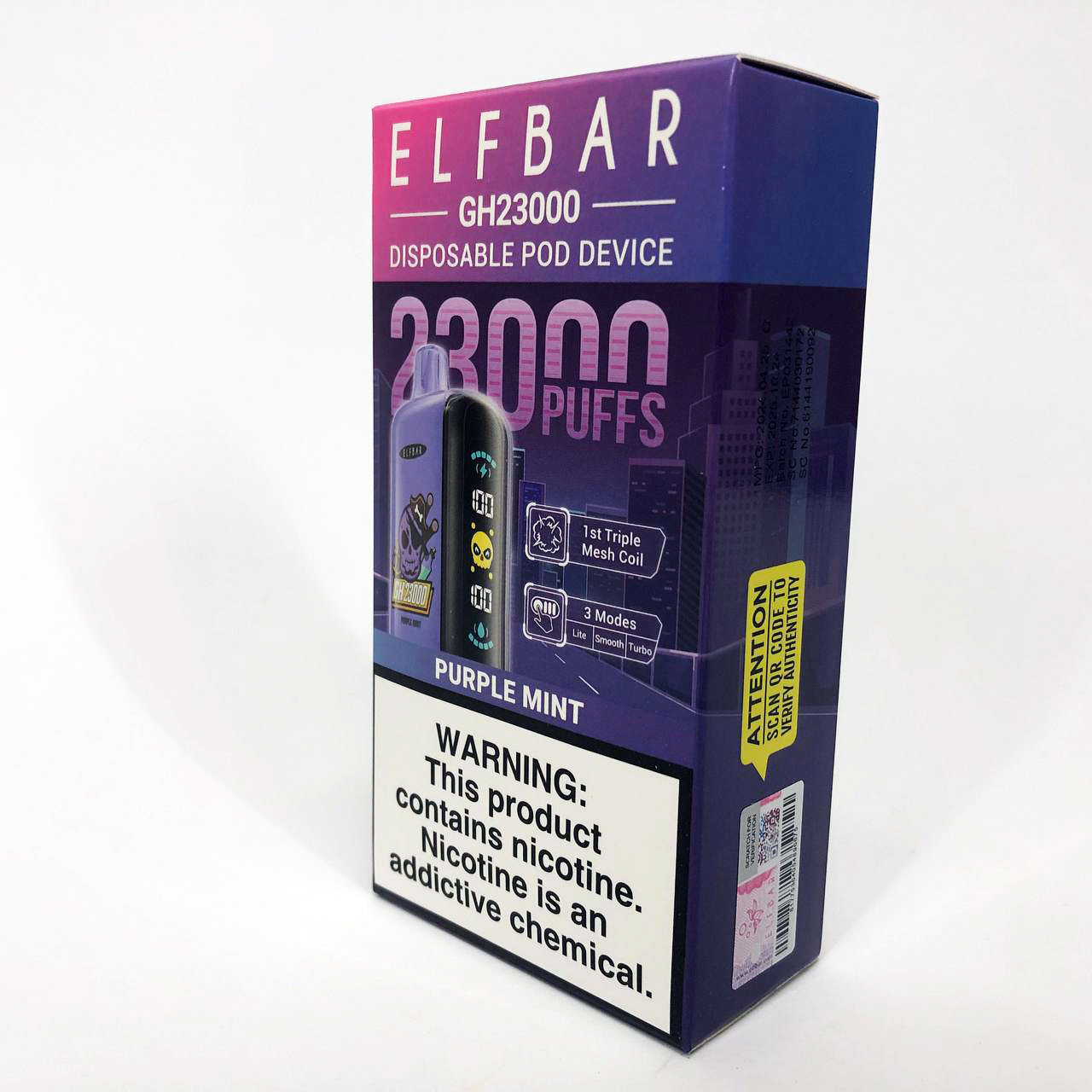 ELF BAR GH 23000 5%. Пурпурная Мята (Purple Mint)