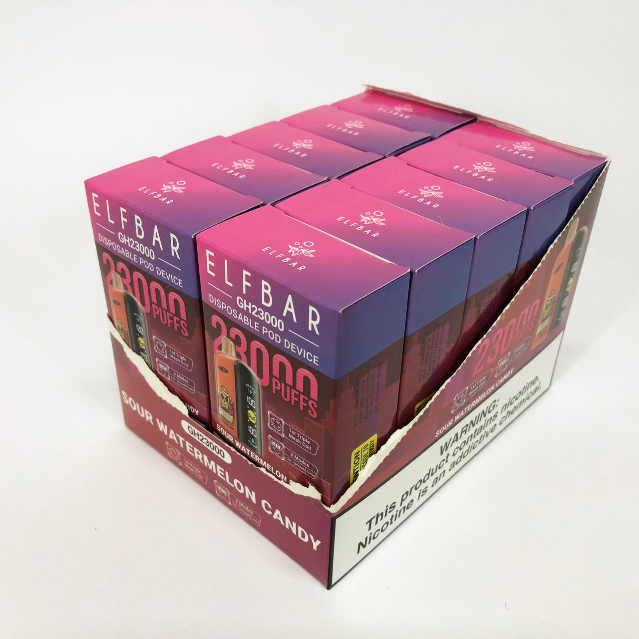ELF BAR GH 23000 5%. Кислые Арбузные Конфеты (Sour Watermelon Candy)
