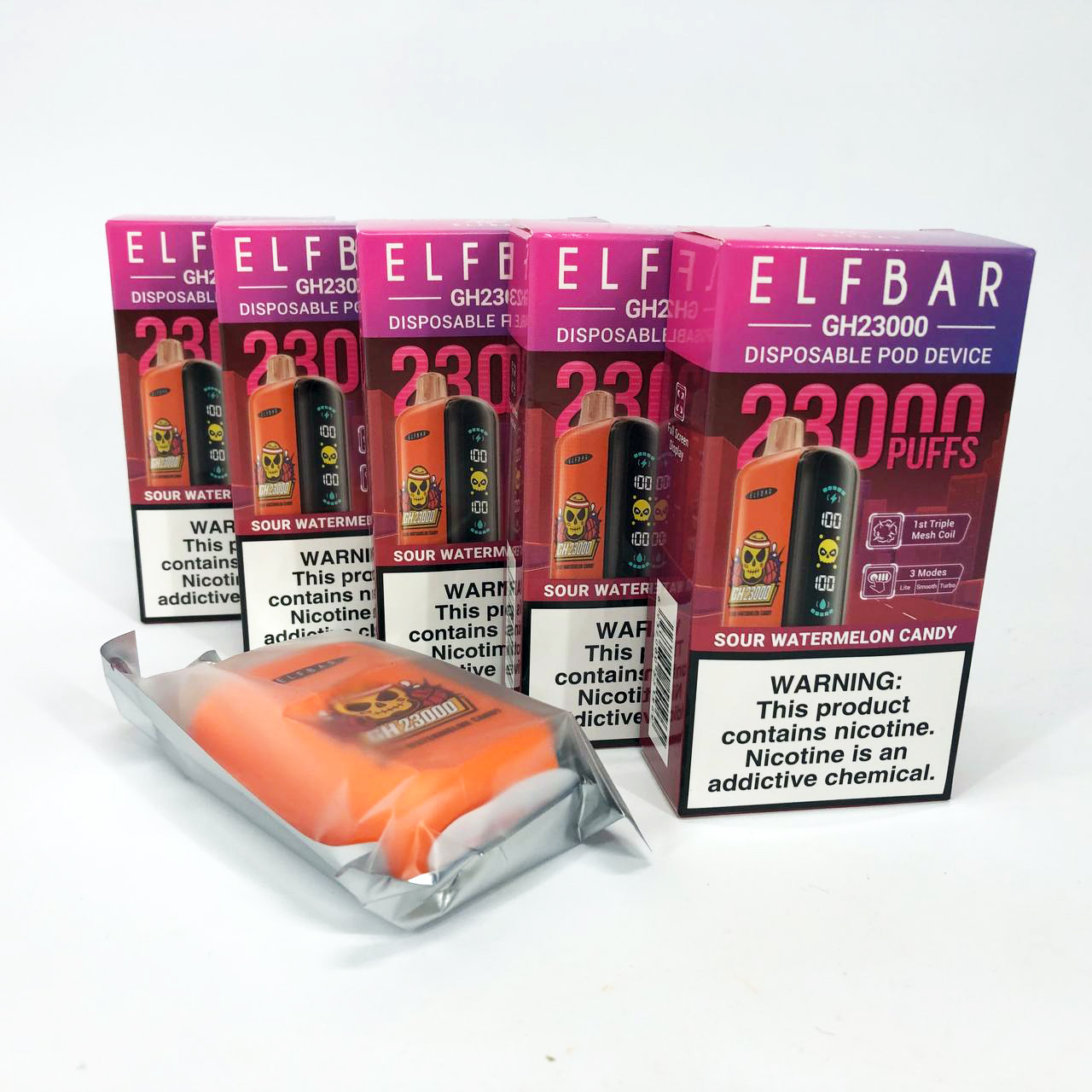 ELF BAR GH 23000 5%. Кислые Арбузные Конфеты (Sour Watermelon Candy)
