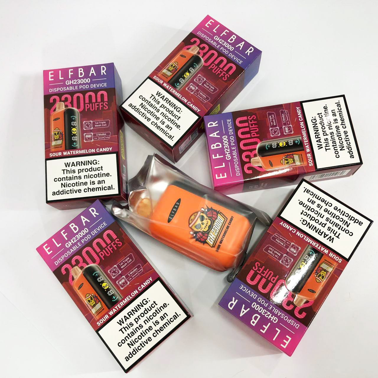 ELF BAR GH 23000 5%. Кислые Арбузные Конфеты (Sour Watermelon Candy)