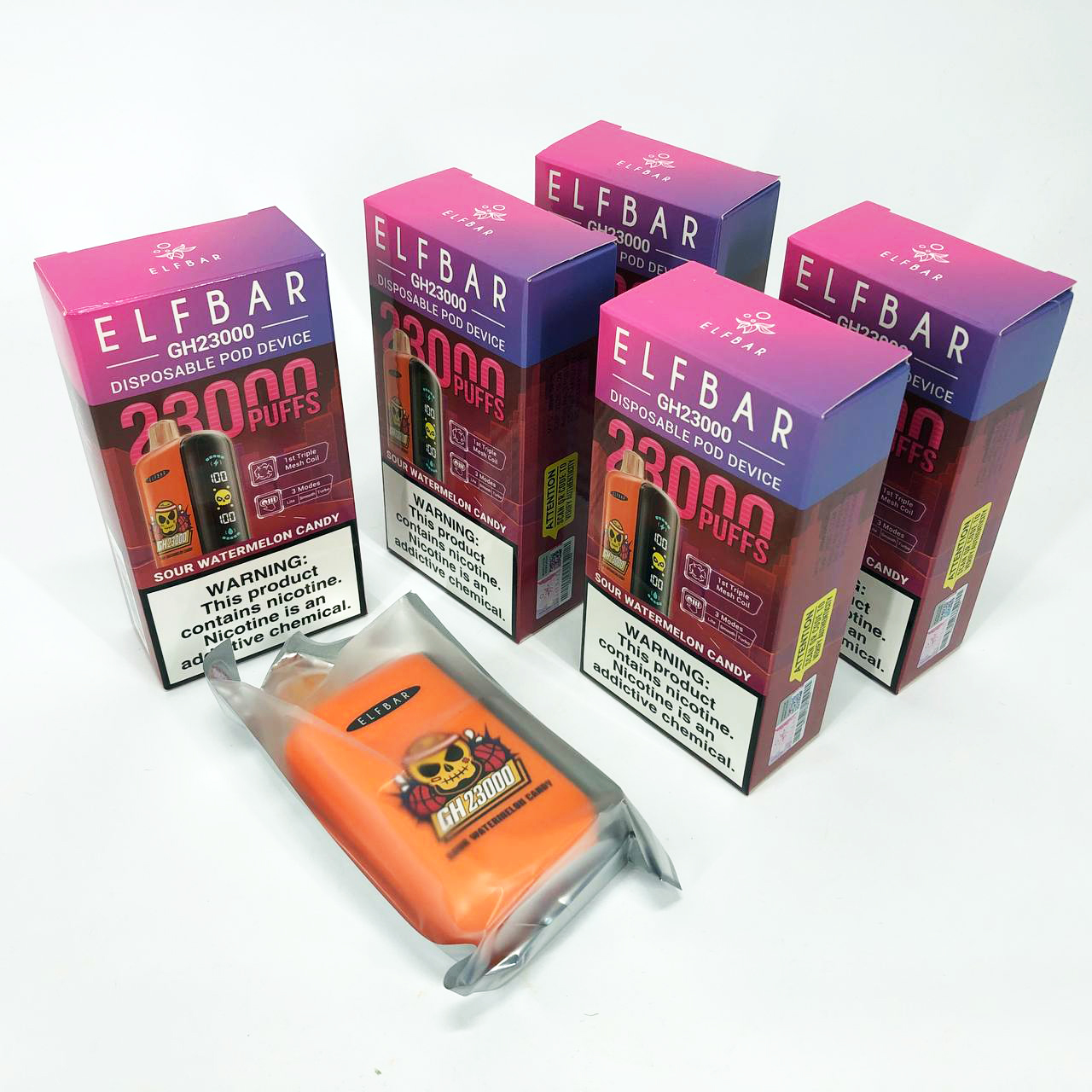 ELF BAR GH 23000 5%. Кислые Арбузные Конфеты (Sour Watermelon Candy)