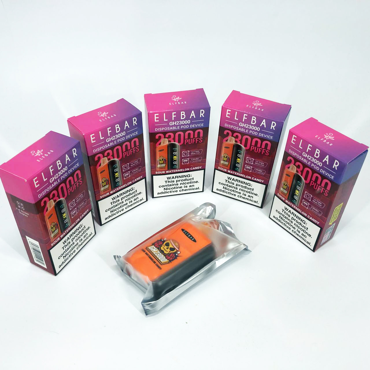ELF BAR GH 23000 5%. Кислые Арбузные Конфеты (Sour Watermelon Candy)