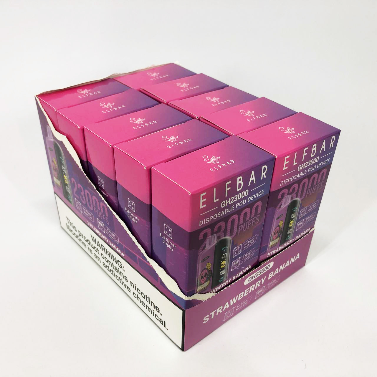 ELF BAR GH 23000 5%. Клубника Банан (Strawberry Banana)