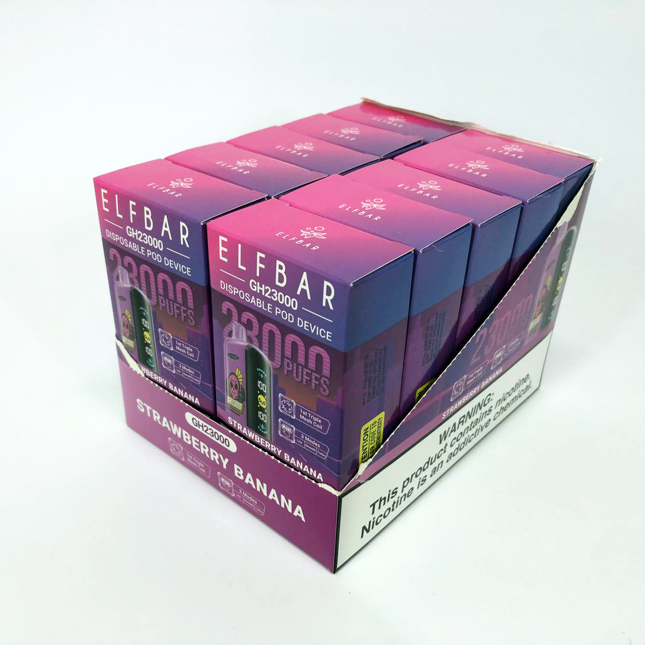 ELF BAR GH 23000 5%. Клубника Банан (Strawberry Banana)