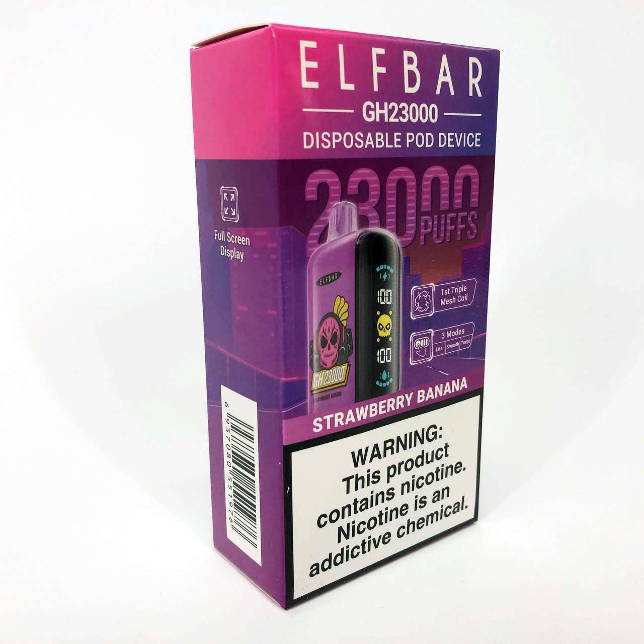 ELF BAR GH 23000 5%. Клубника Банан (Strawberry Banana)