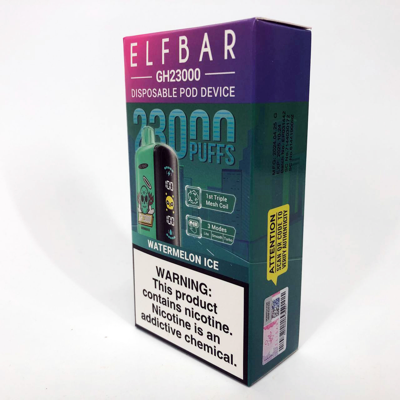 ELF BAR GH 23000 5%. Арбуз (Watermelon Ice)