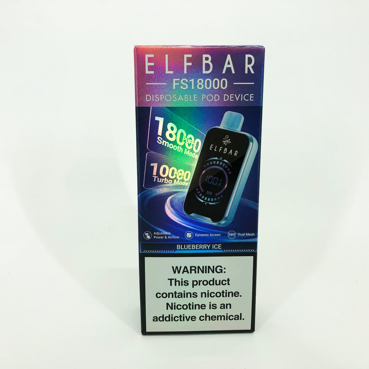 ELF BAR FS18000 5%. Черника (Blueberry Ice)