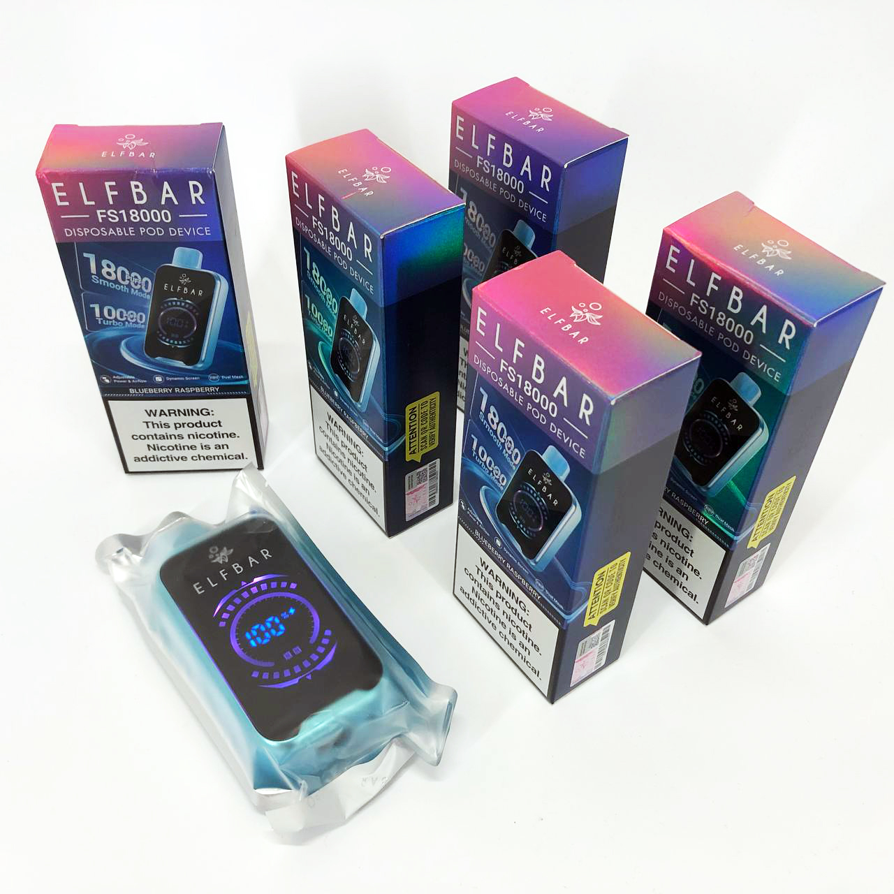 ELF BAR FS18000 5%. Черника Малина (Blueberry Raspberry)