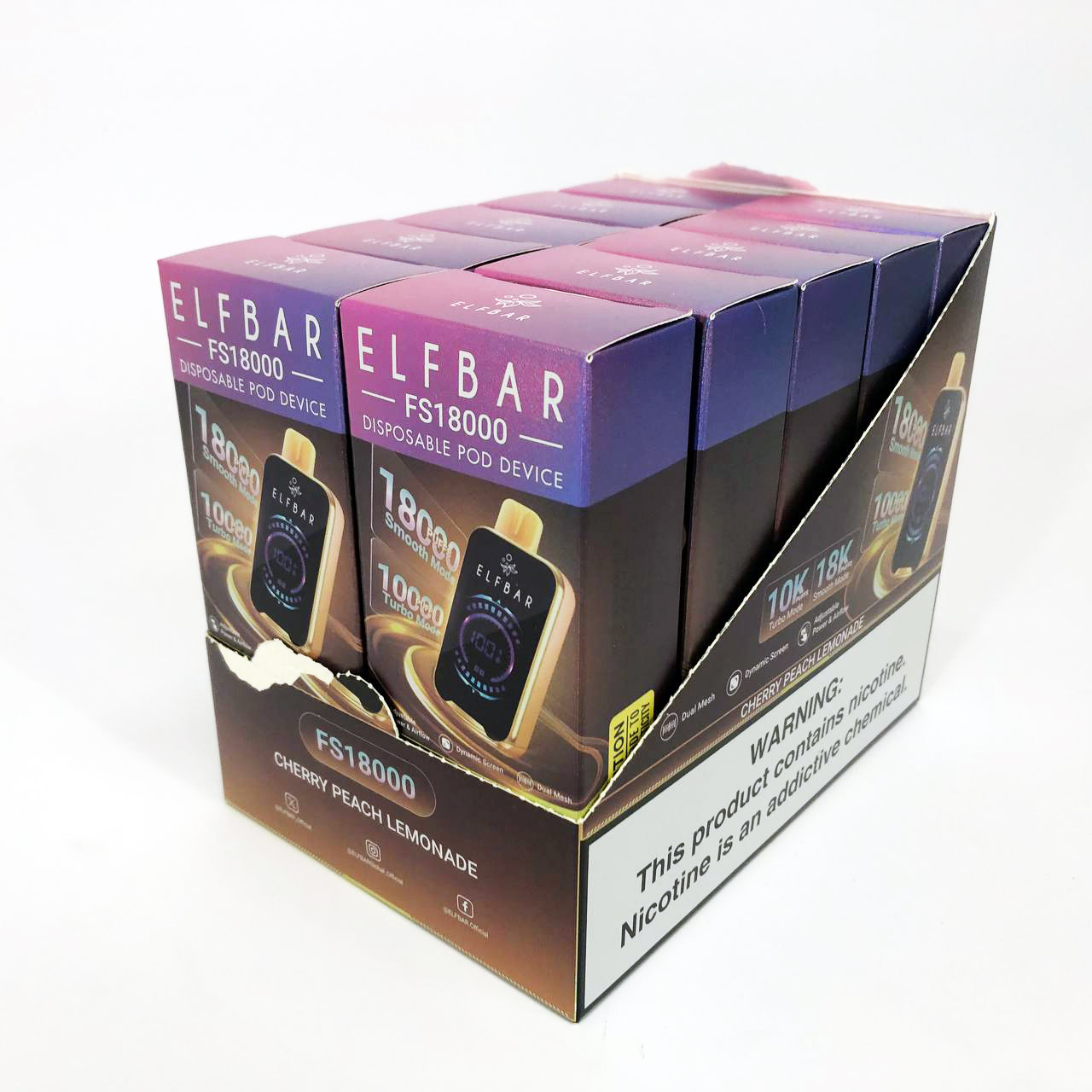 ELF BAR FS18000 5%. Вишня Персик Лимон (Cherry Peach Lemon)