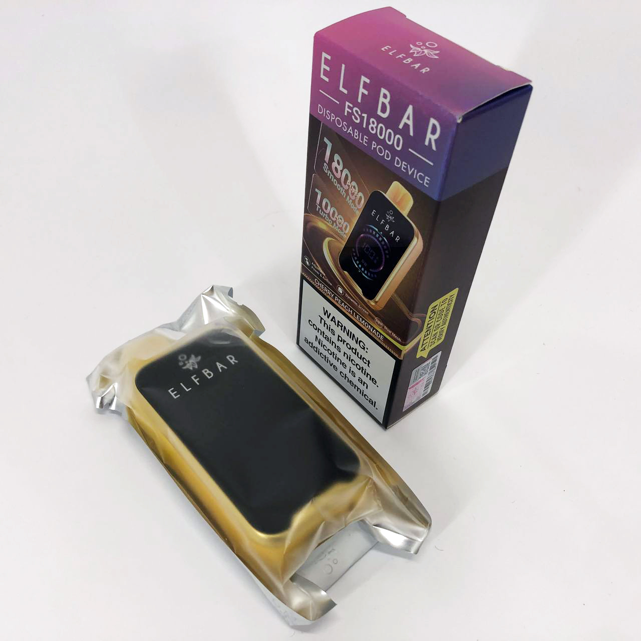 ELF BAR FS18000 5%. Вишня Персик Лимон (Cherry Peach Lemon)