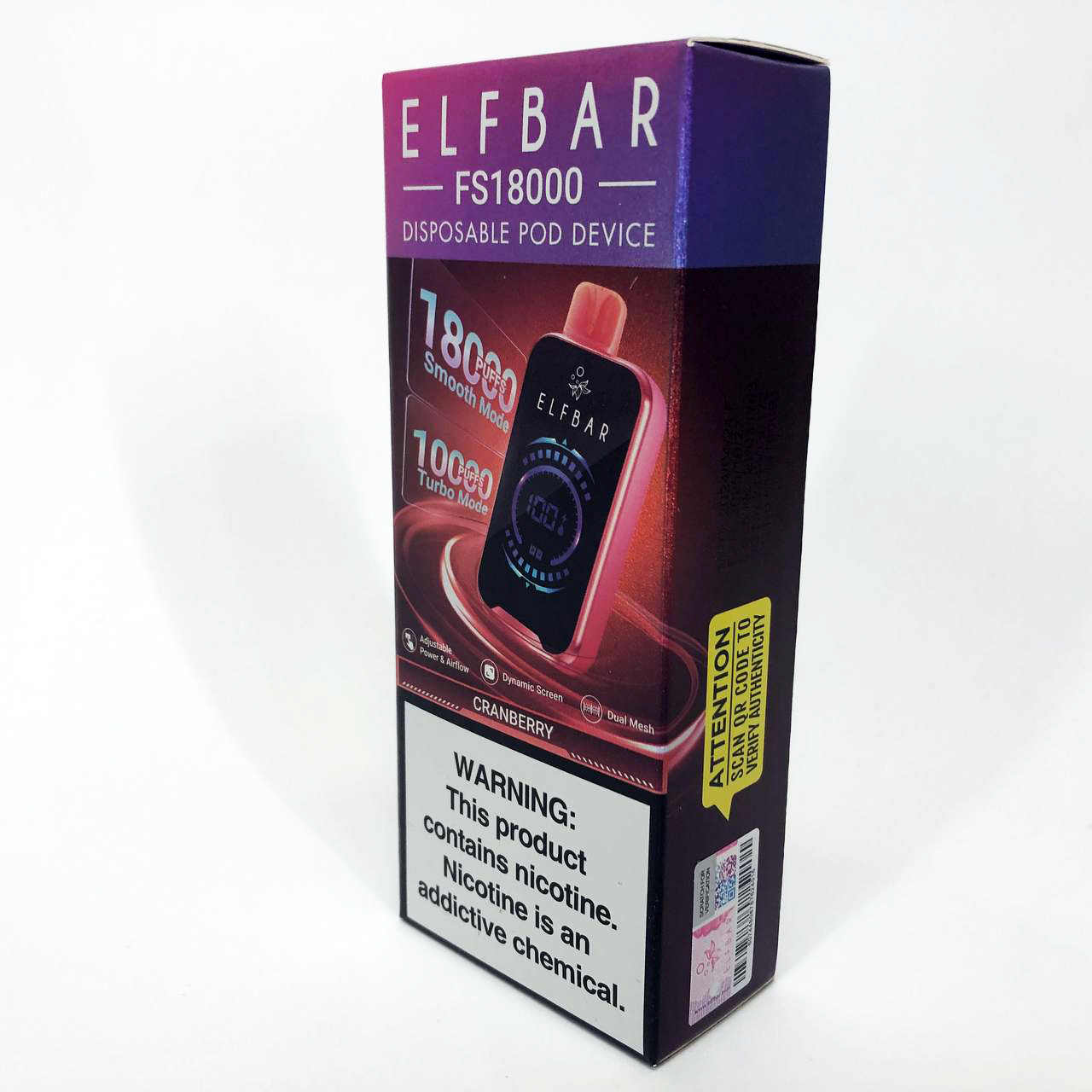 ELF BAR FS18000 5%. Клюква (Cranberry)