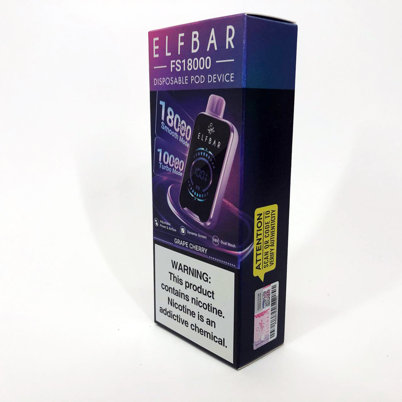 ELF BAR FS18000 5%. Виноград Вишня (Grape Cherry)