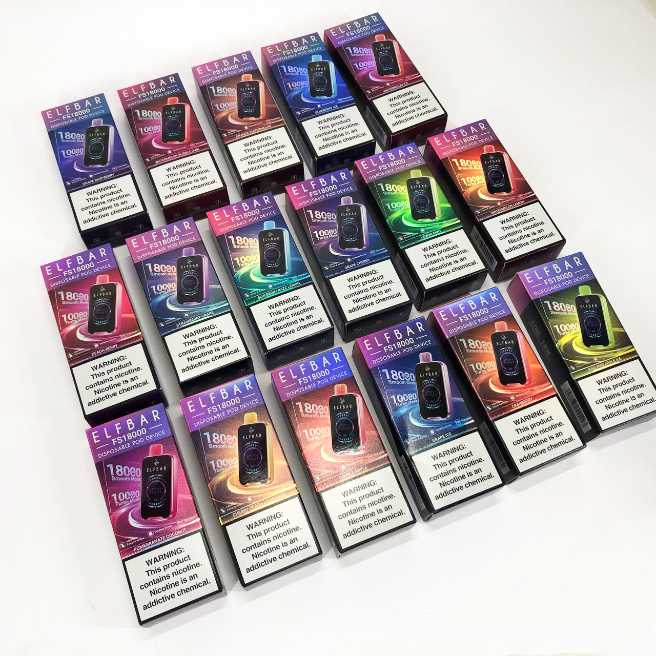 ELF BAR FS18000 5%. Киви Ананас (Kiwi Pineapple Ice)