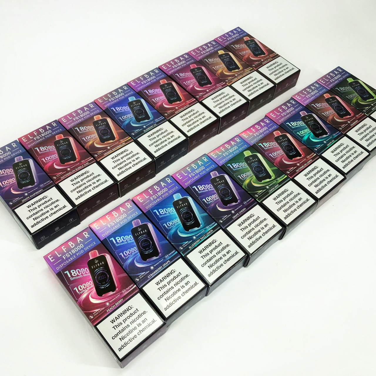 ELF BAR FS18000 5%. Киви Ананас (Kiwi Pineapple Ice)