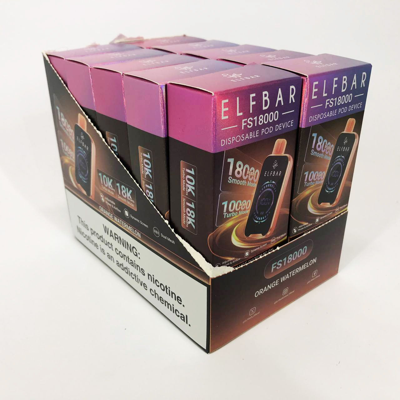 ELF BAR FS18000 5%. Апельсин Арбуз (Orange Watermelon)
