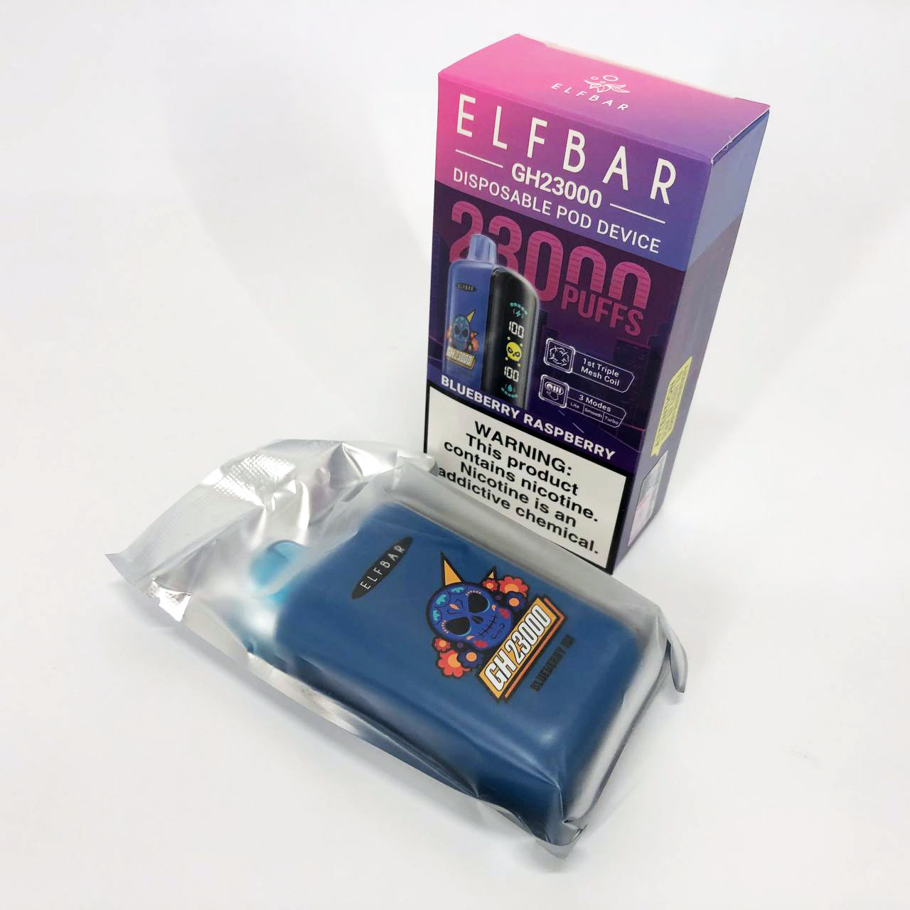 ELF BAR GH 23000 5%. Черника Малина (Blueberry Raspberry Ice)