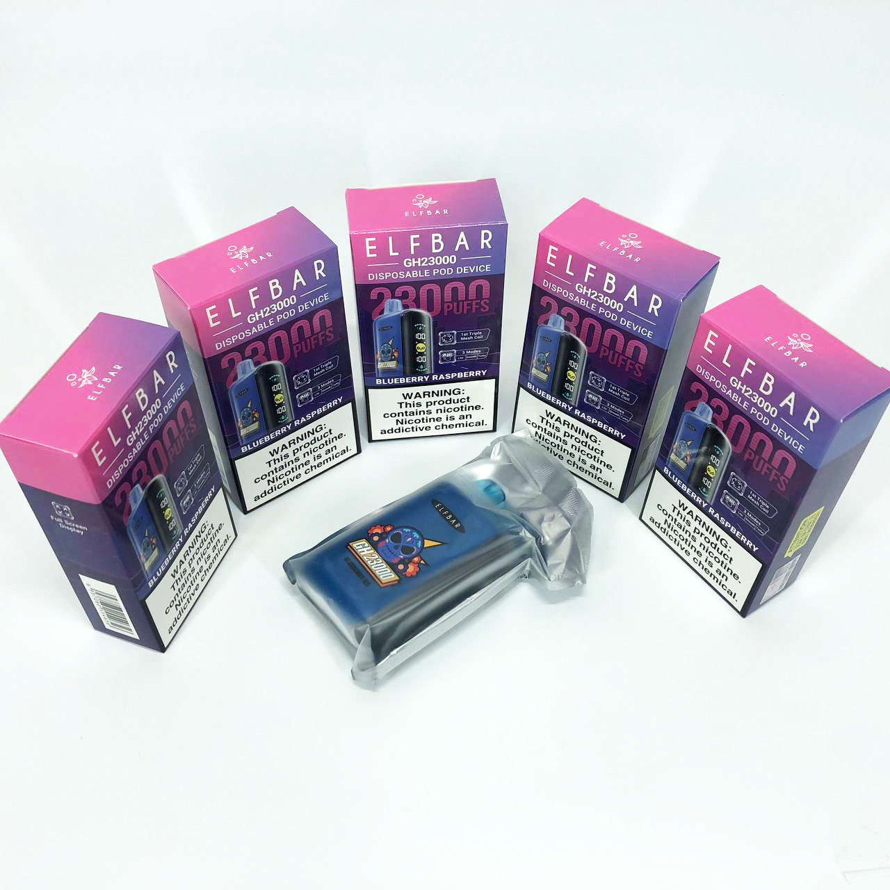 ELF BAR GH 23000 5%. Черника Малина (Blueberry Raspberry Ice)